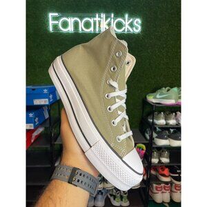 Converse Chuck Taylor Platform HI Womens Size 9.5 Shoes Green White A07571F